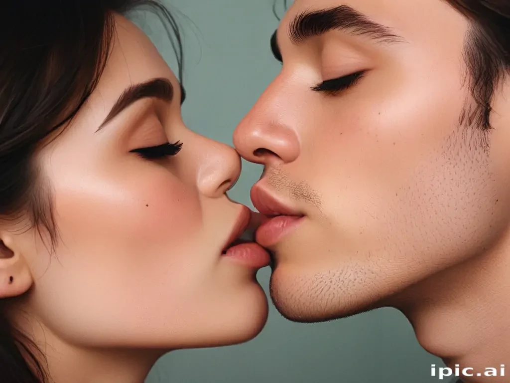 kissing aesthetic