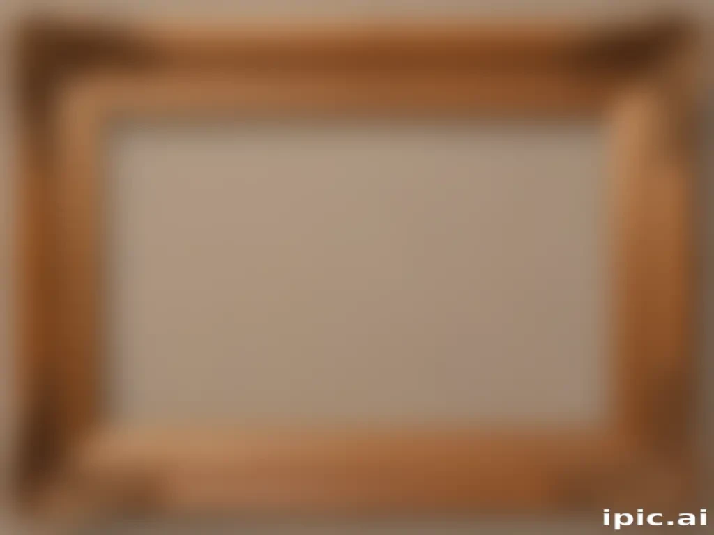 wooden picture frame png