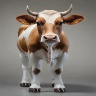 transparent cow