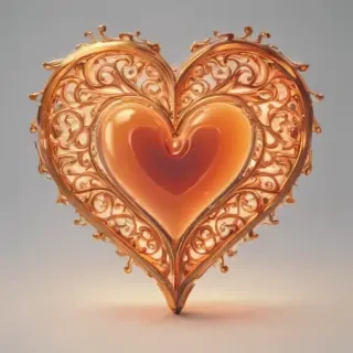 glow heart png