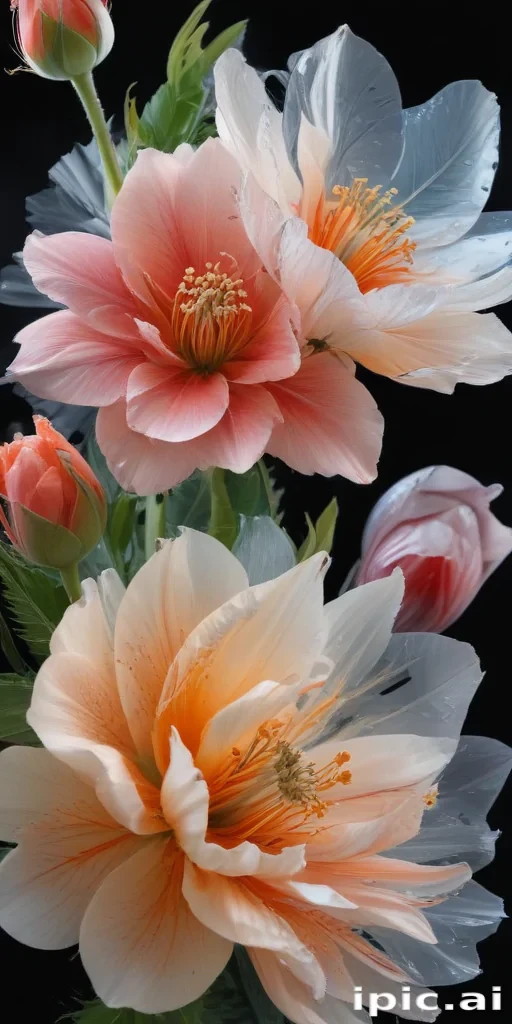 transparent flower background