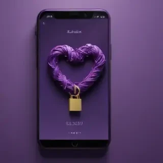 purple lock screen