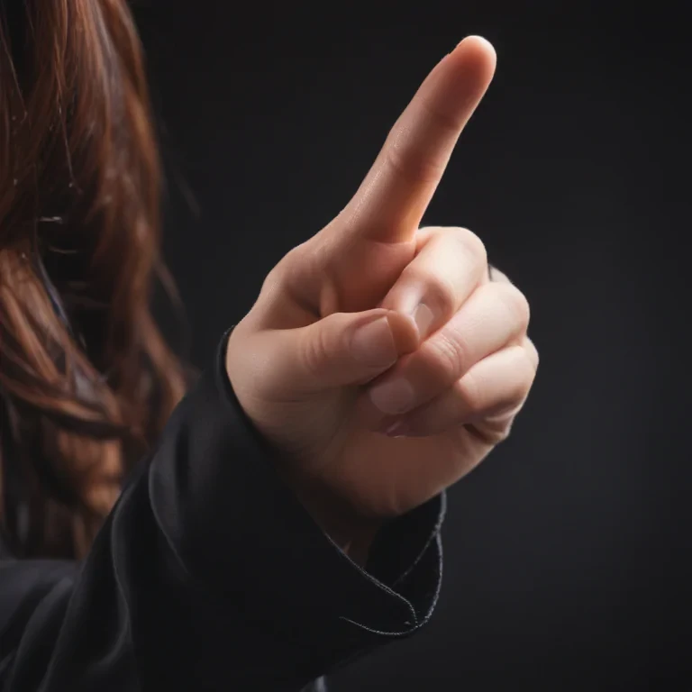you pointing finger