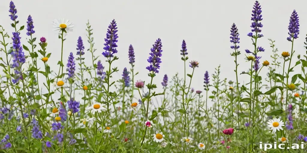 wildflowers transparent background