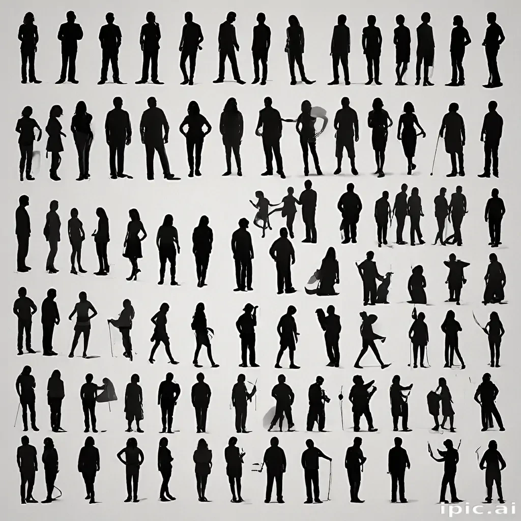 people silhouettes