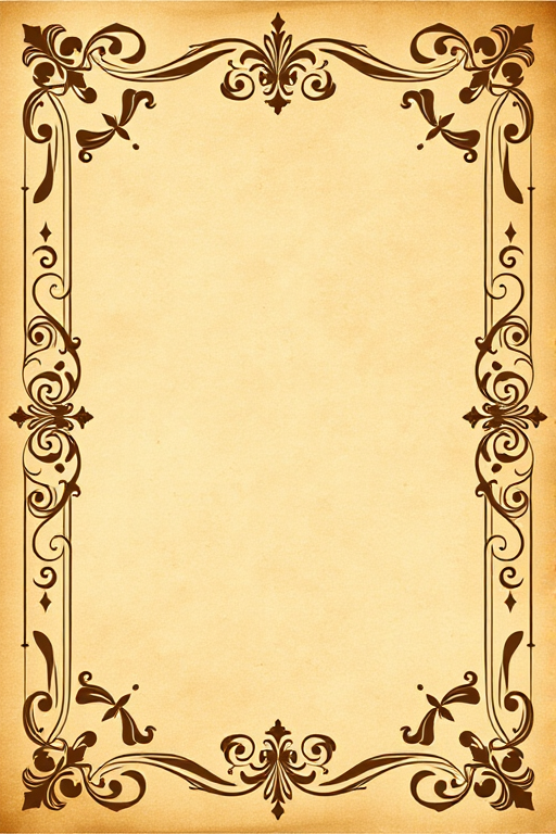 create a textured parchment background with ornate decorative borders in a vintage style
