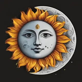 sun and moon