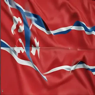 north korea flag