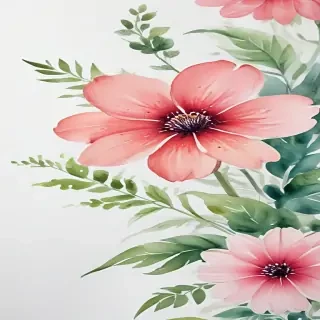 flower watercolor background