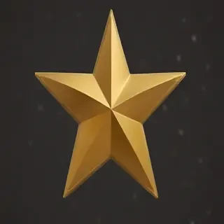 gold star sticker png