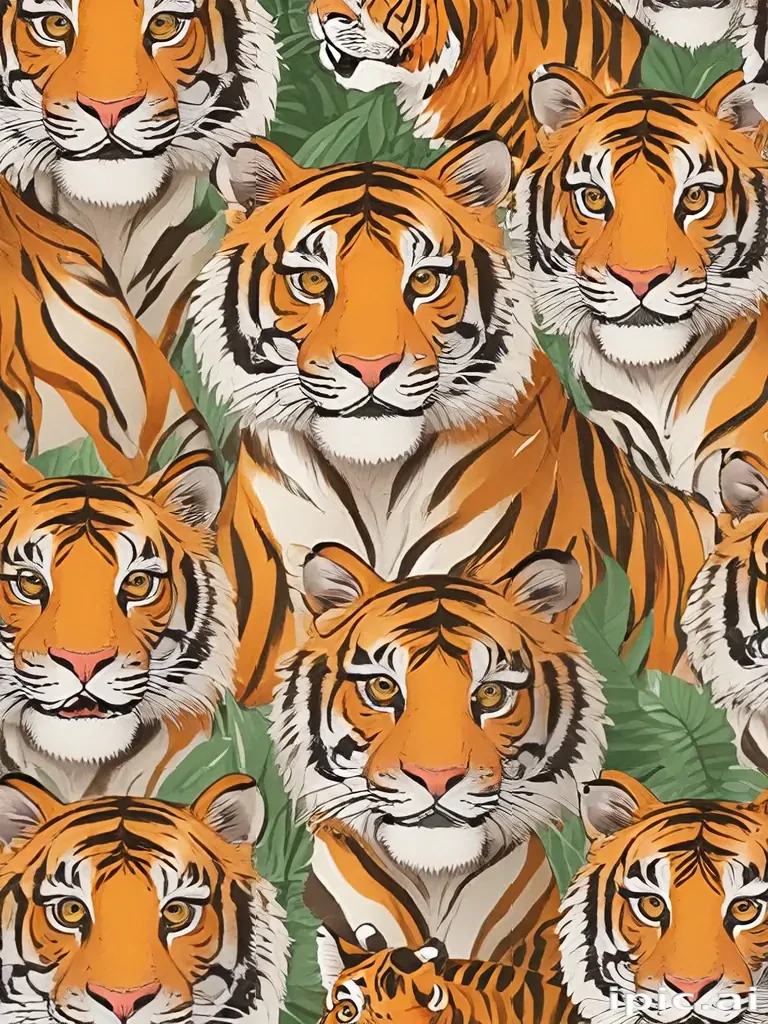 cartoon tigers