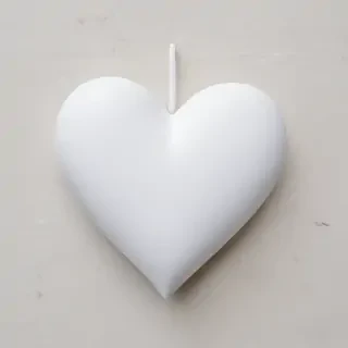 white heart