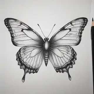 buterfly sketch