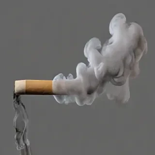 smoke no background