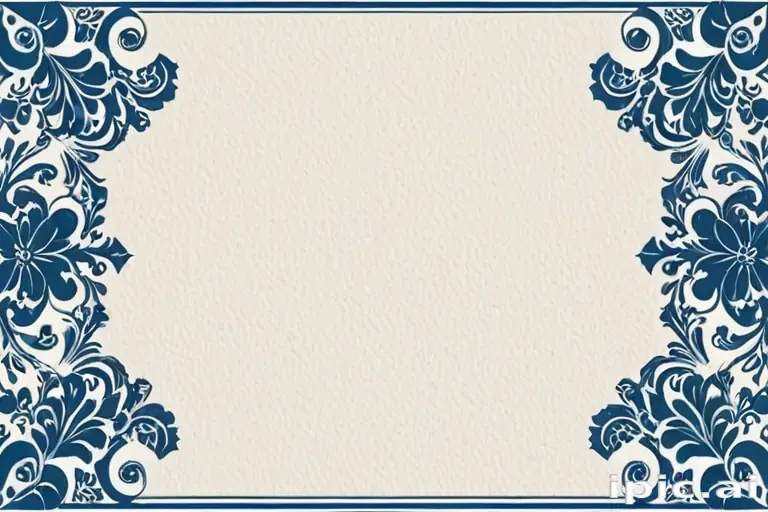 blue border design
