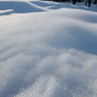 transparent snow