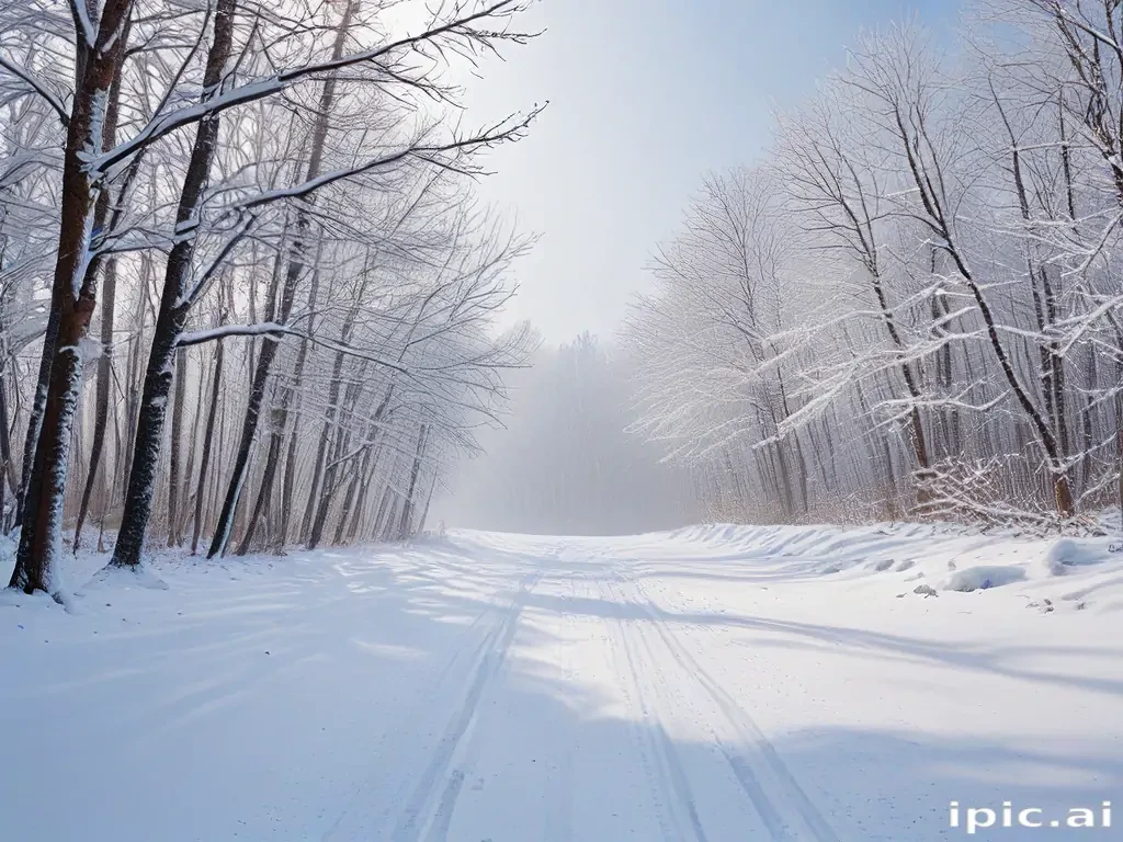 winter zoom background