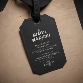 clothing tag mockup