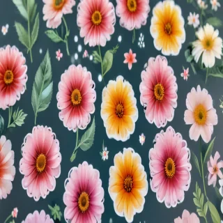 aesthetic flower stickers