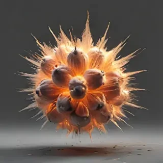transparent explosion