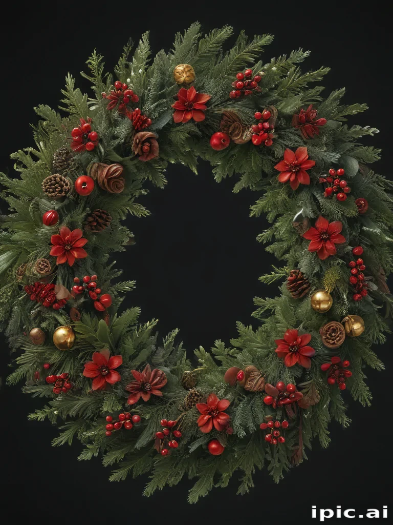 christmas wreath transparent