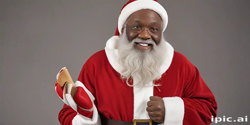 black santa png