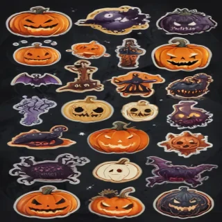 halloween stickers png