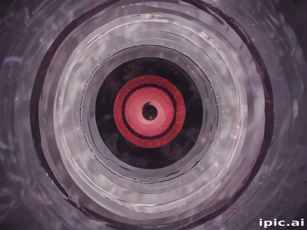Abstract Circular Design with Concentric Patterns in Vivid Colors and ...
