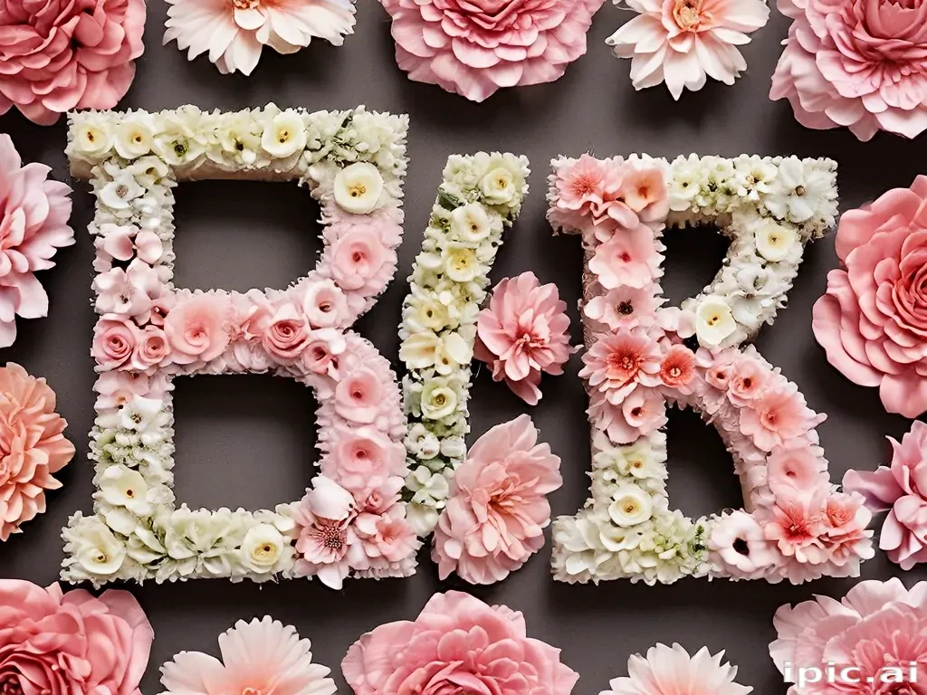 floral letters