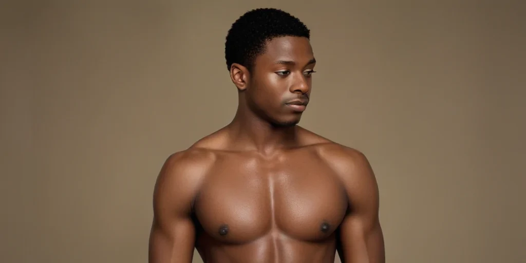 black male shirtless