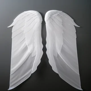 transparent angel wings