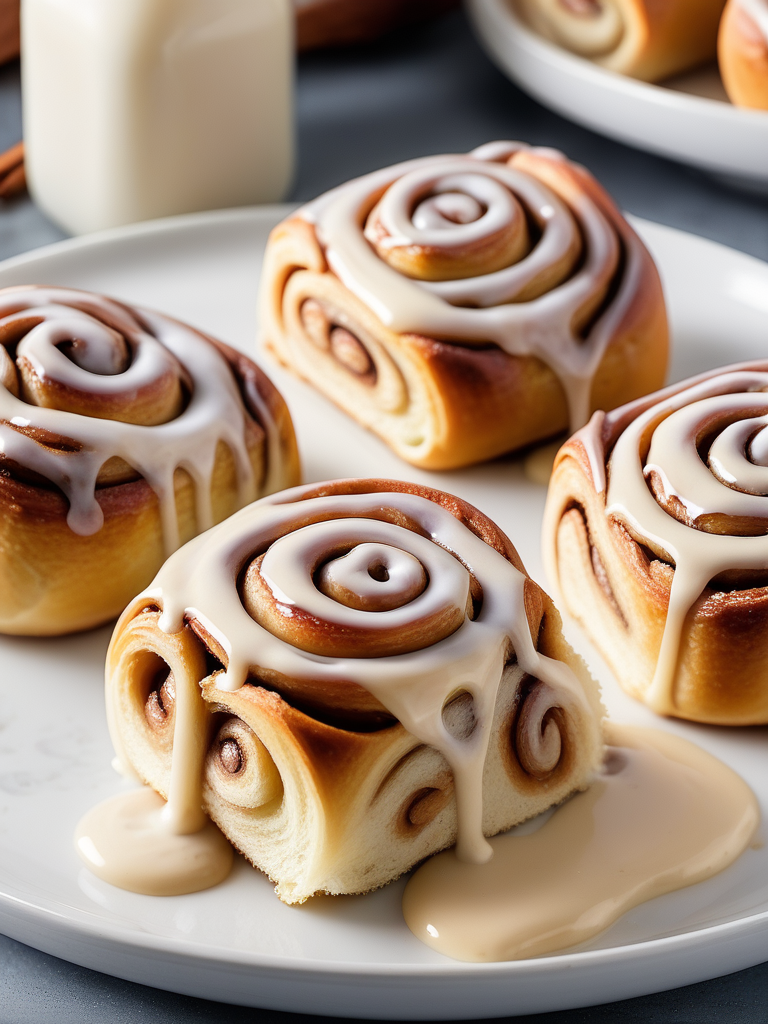 cinnamon rolls with sweetened condensed milk