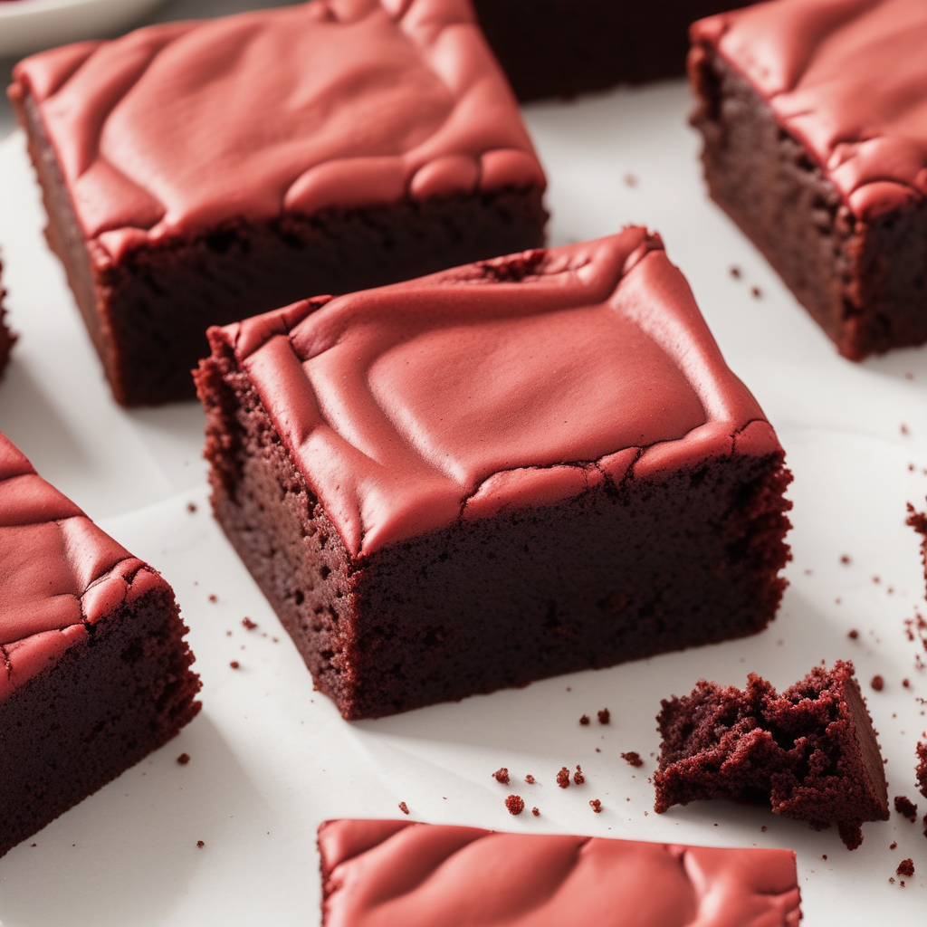 brownies with red velvet cake mix