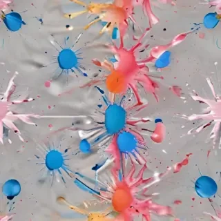 transparent paint splatter
