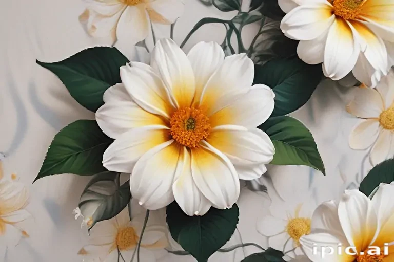 aesthetic flower painting