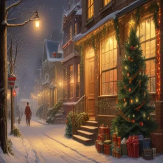 vintage christmas illustration