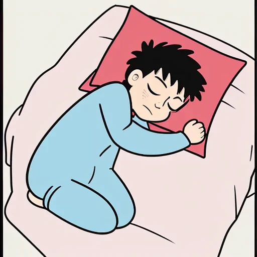 sleep in cartoon