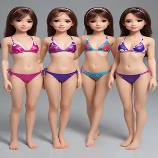 ai little bikini girls