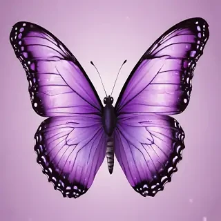 purple butterfly clipart
