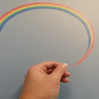 rainbow back round