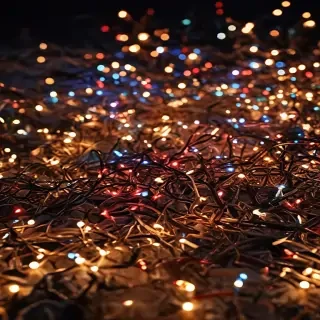 christmas lights iphone wallpaper
