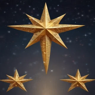 christmas stars clipart