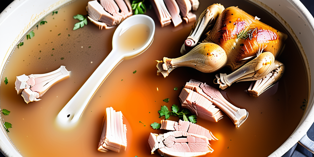 bone broth from rotisserie chicken