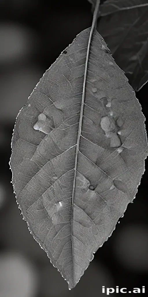 leaf images black and white