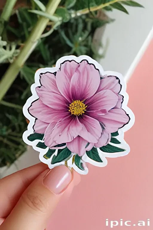 aesthetic flower stickers