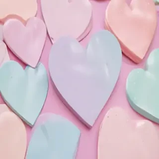pastel heart wallpaper