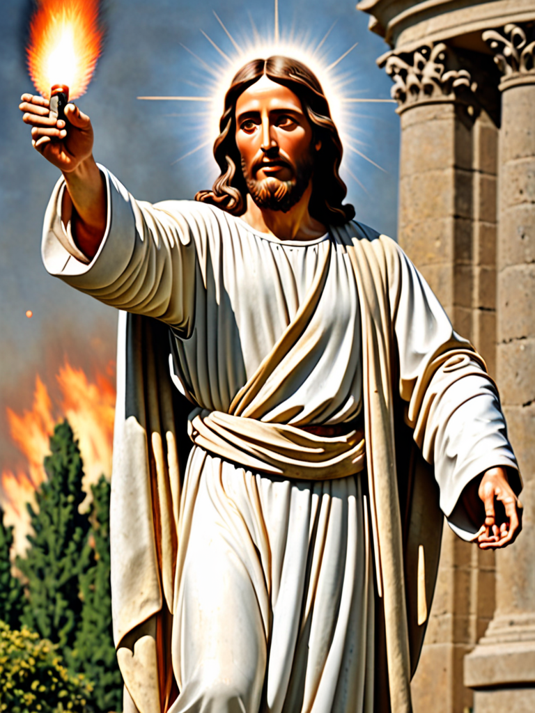 really detailed picture of jesus christ firing
