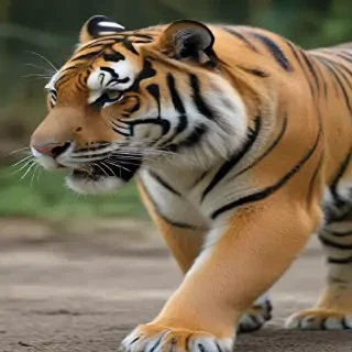 transparent tiger
