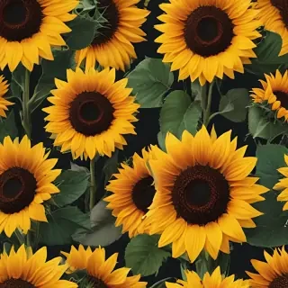 aesthetic sunflower background