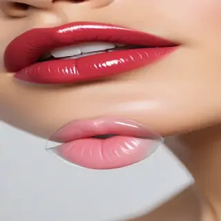 transparent lips